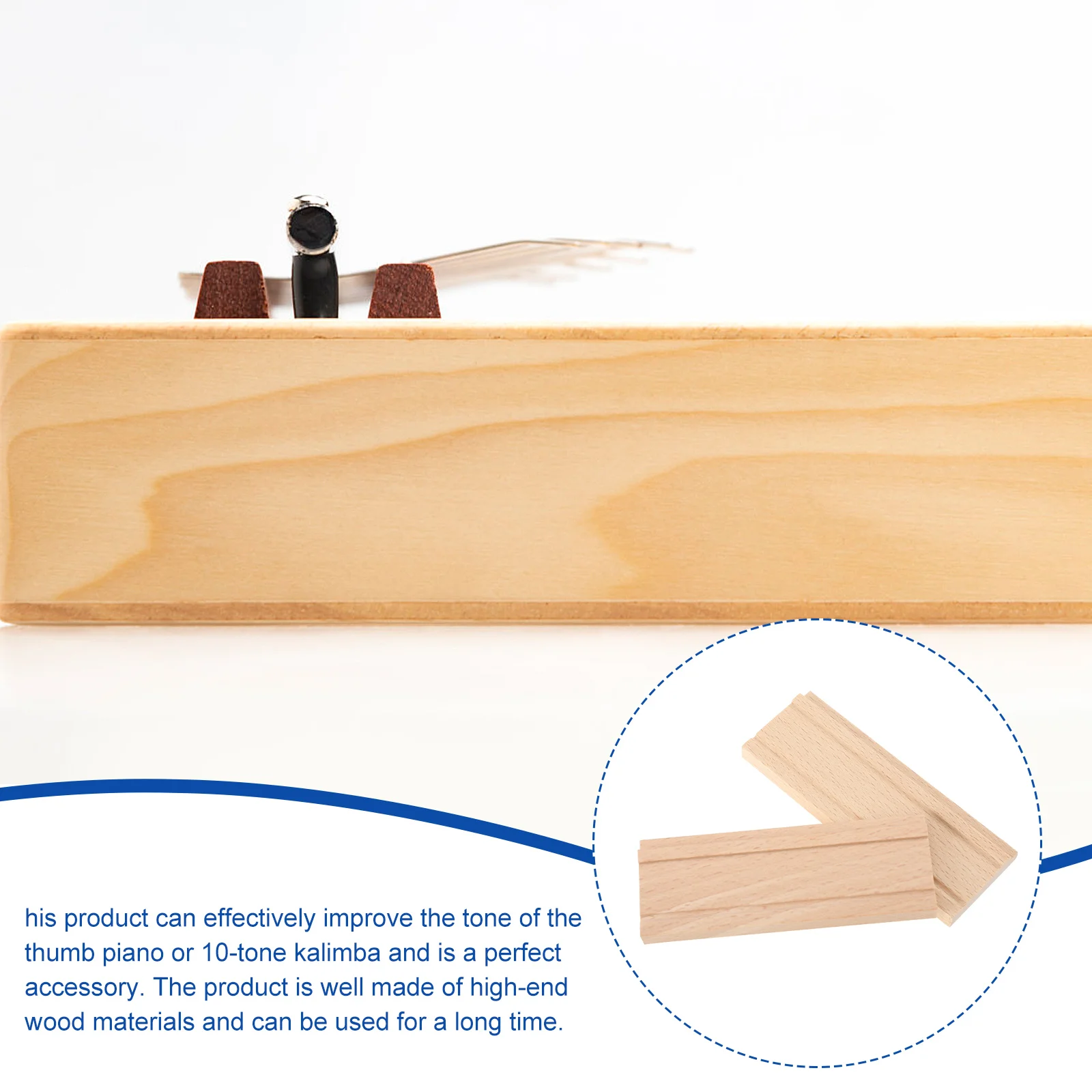 2 PCS Thumb Piano Sleeper Professional Kalimba Part Small Accessory Bridge Special Supply Tool