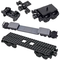MOC City Creative Idea Train Base Wheel Carriage Building Blocks Bricks Assembled DIY Toys for Kids Christmas giftS 1