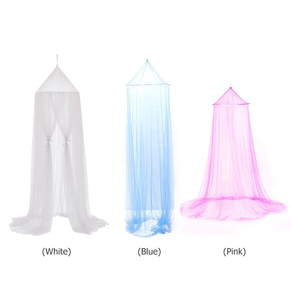 Crib Mosquito Net Children Bed Room Canopy Hanging Mosquito Net Princess Dome Foldable Bedcover for Kids Insect Proof
