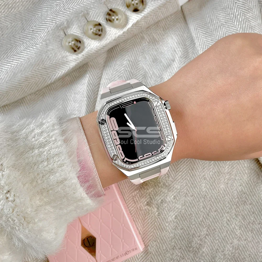  ġ ø 7/8 ȣȯ ݼ Ʈ, 316L θ ƿ  ŰƮ, мųʺ  iWatch7 ̽, 41mm, 40mm, ǰ