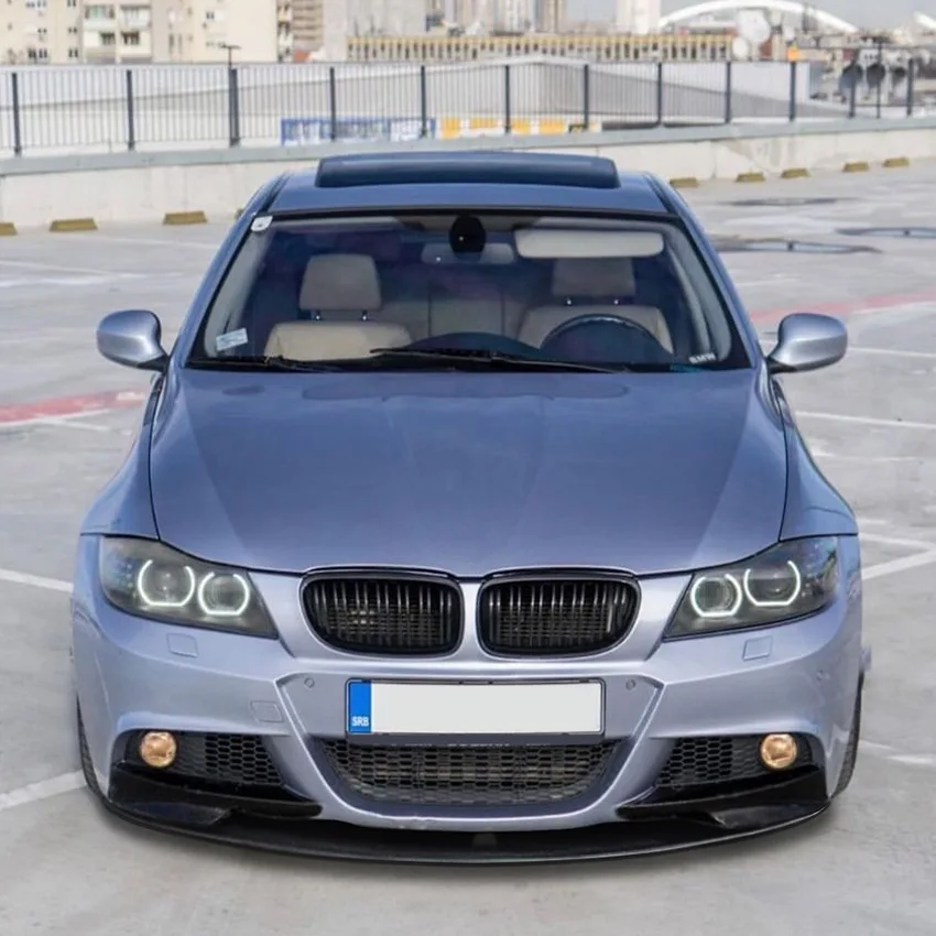 BMW 3 시리즈 E90 E91 LCI M 스포츠 2009 2010 2011 2012 튜닝 카나드 립 디퓨저용 프론트 범퍼 립 스포일러 스플리터