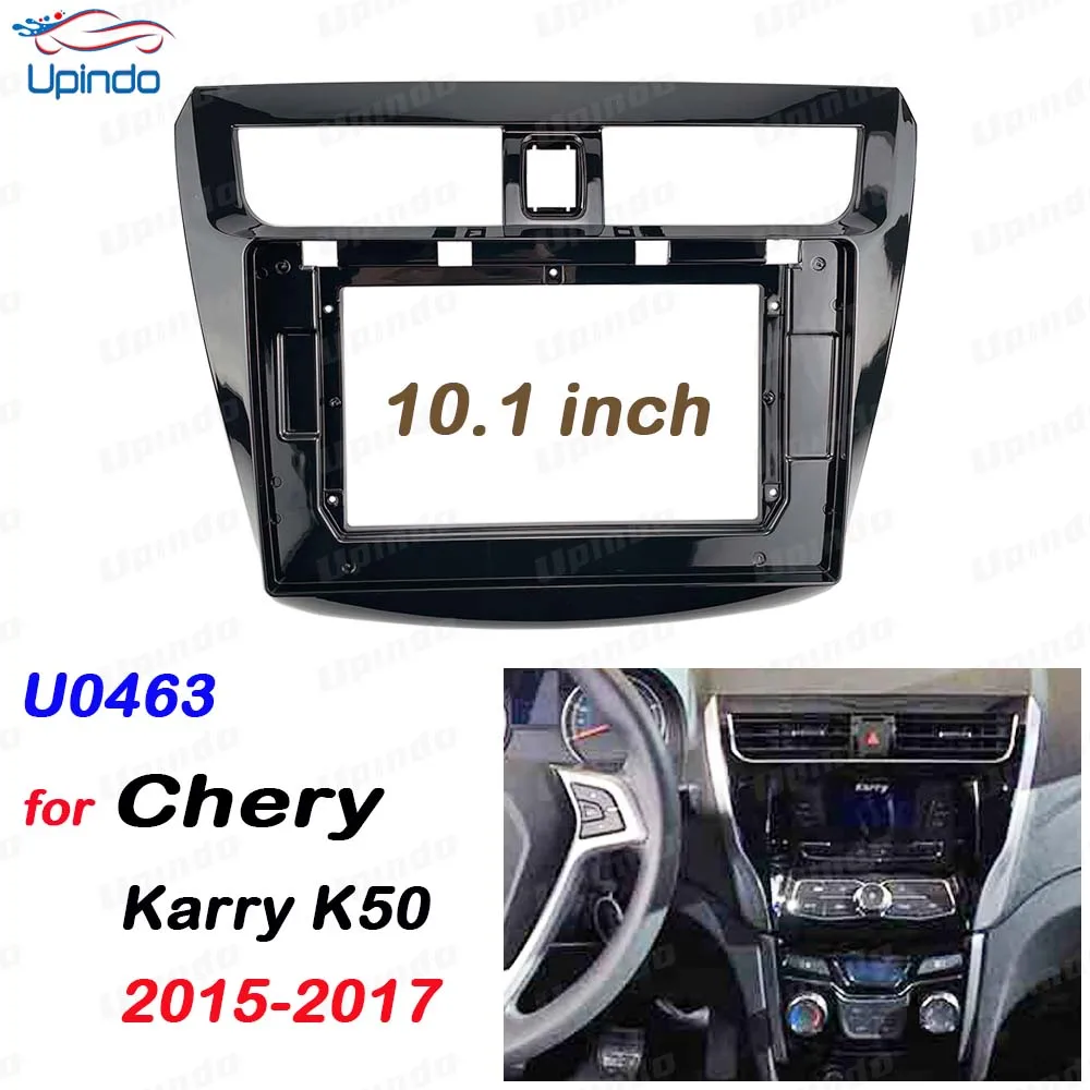

Рамка для автомобильного радиоприемника 2 Din, 10,1 дюйма, для Chery Karry K50 2015-2017, приборная панель из АБС-пластика и поликарбоната, установочный комплект