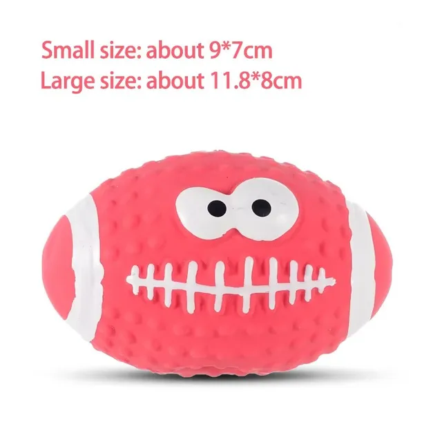 Dog Squeaky Rubber Toys Dog Latex Chew Toy Puppy Sound Toy Animal Bite Resistant Ball Pet Supplies For Small Medium Large Dog 5