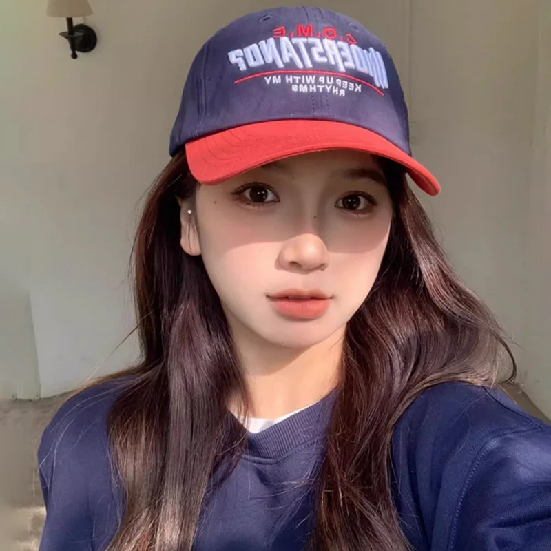 Letter Embroidery Baseball Hat For Women Sunshade Peaked Cap