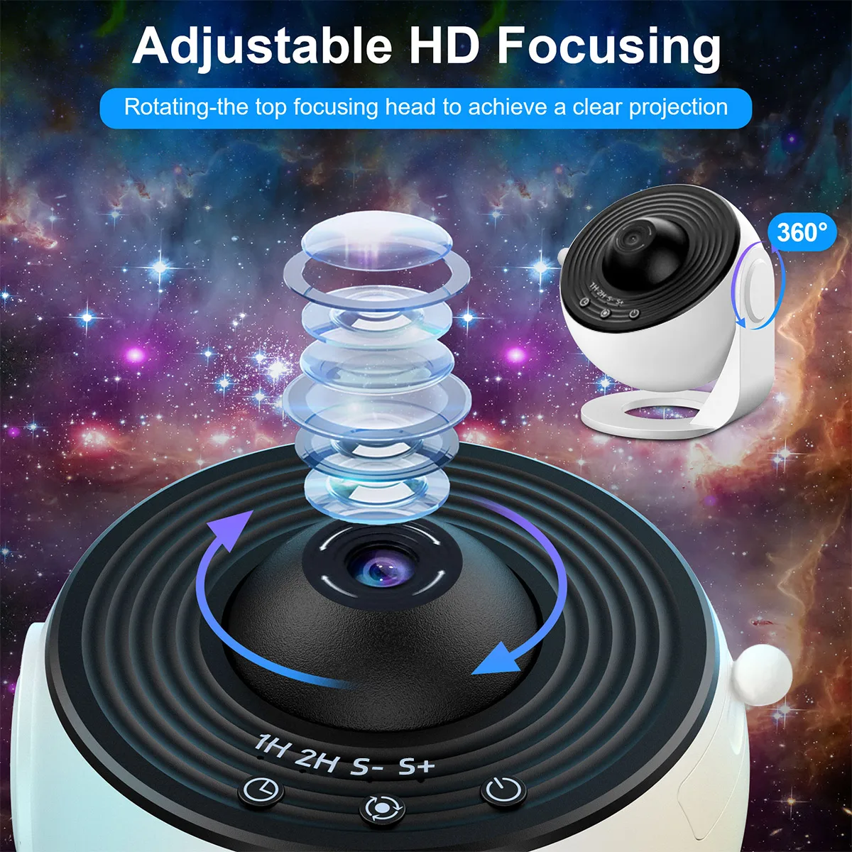13 in 1 Galaxy Star Projector Night Light