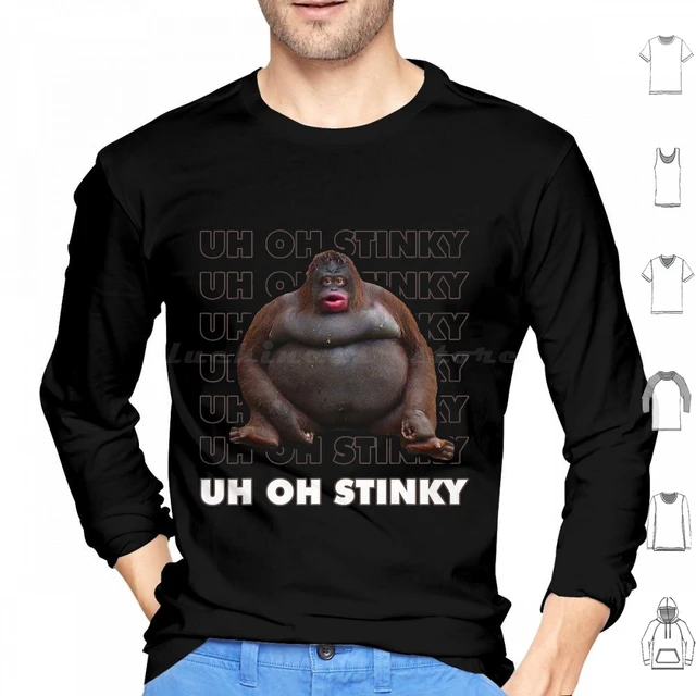 Uh Oh Stinky Poop Meme Monkey' Unisex Baseball T-Shirt