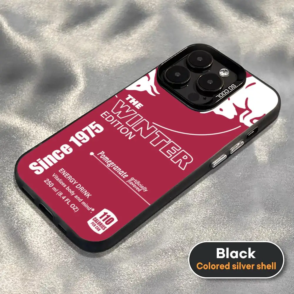 Fashion Red Anti-Fall Matte Back Phone Case
