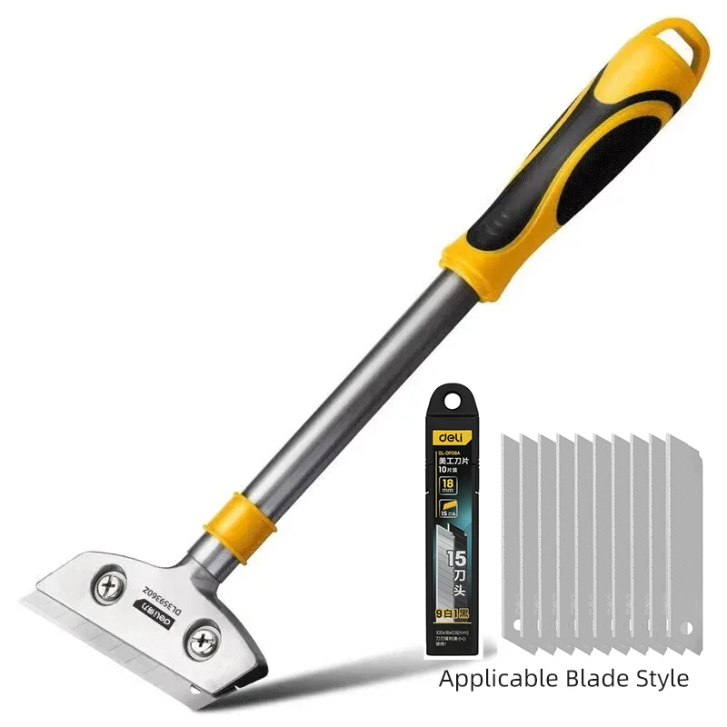 Portable Cleaning Knife Stainless Steel Wallpaper Paint Tiles Flooring Scraper Remover With Blade Household Cleaning Tools