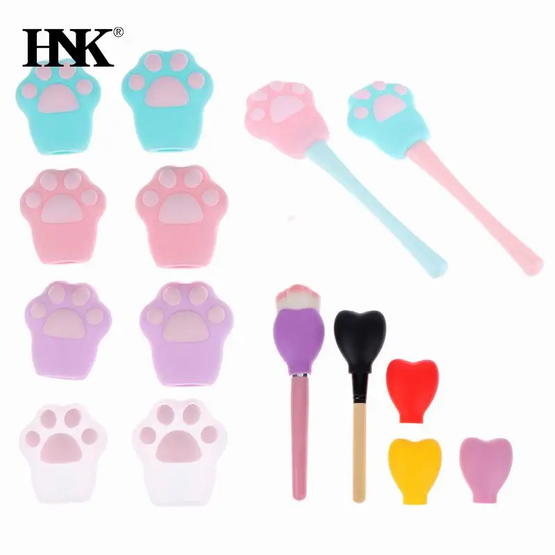 3pcs Silicone Makeup Brush Holder Makeup Brush Cover Travel Makeup