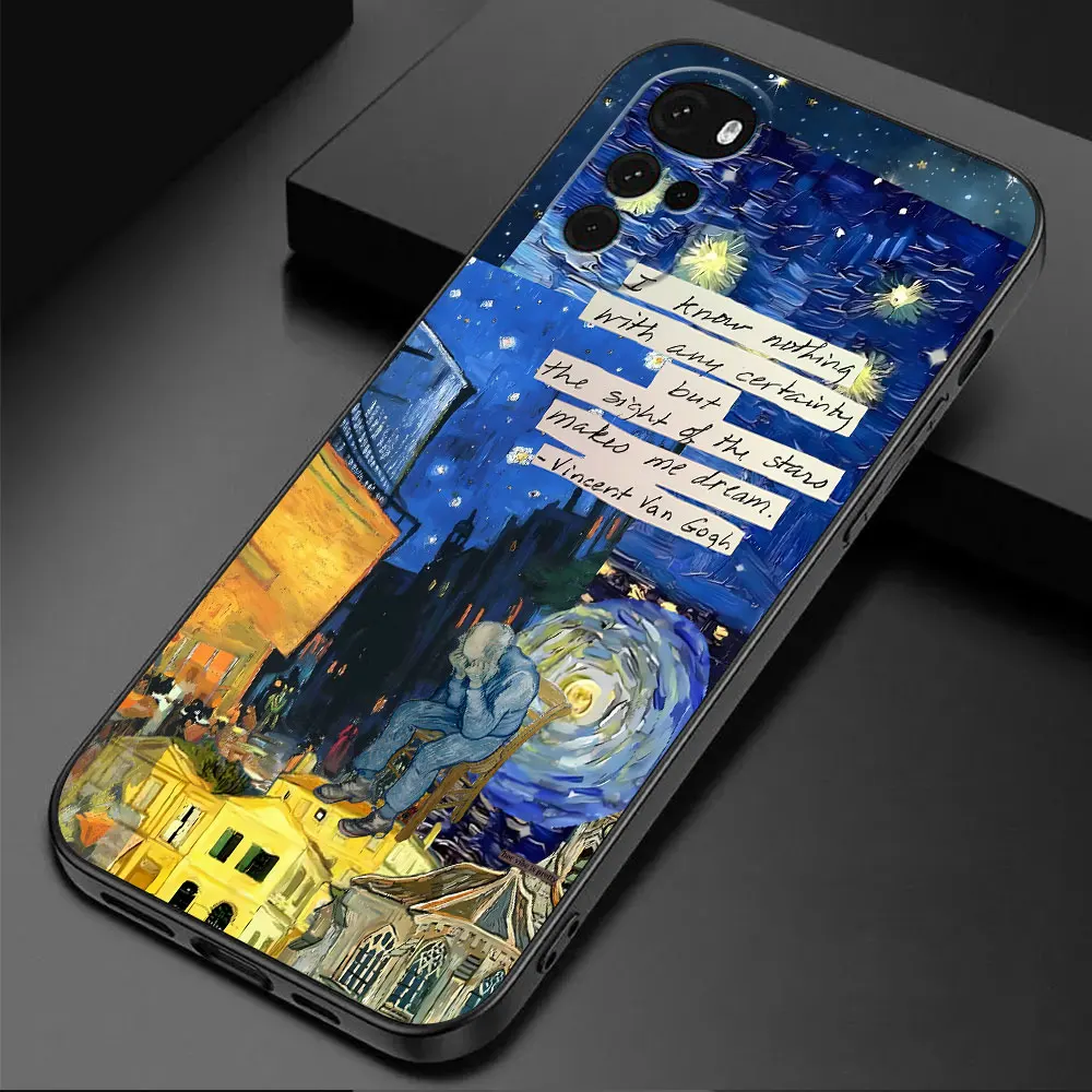 Van Gogh Starry Sunflowers Artistic TPU Soft Phone Case