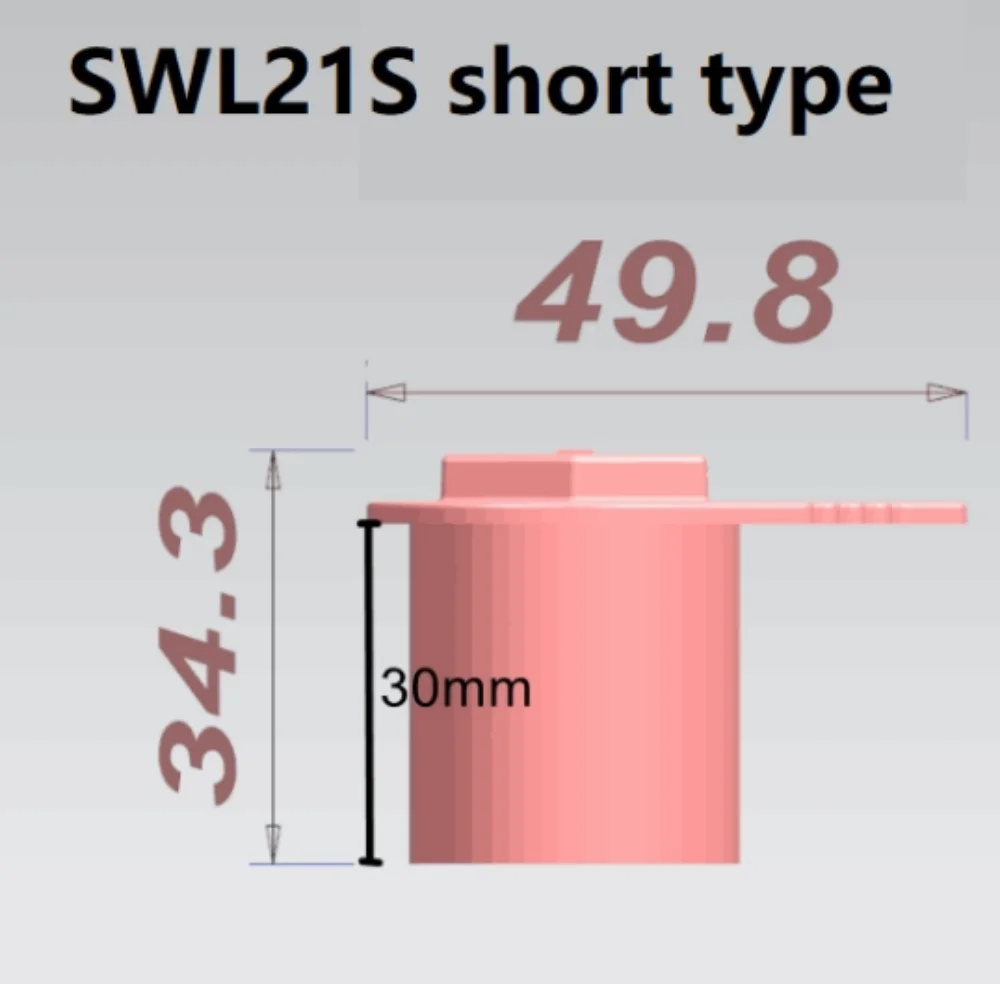 200Pcs Wheel Nut Indicator Short Cap-type High Dust-Cap SWL21S PP for 21mm nut car accsesories
