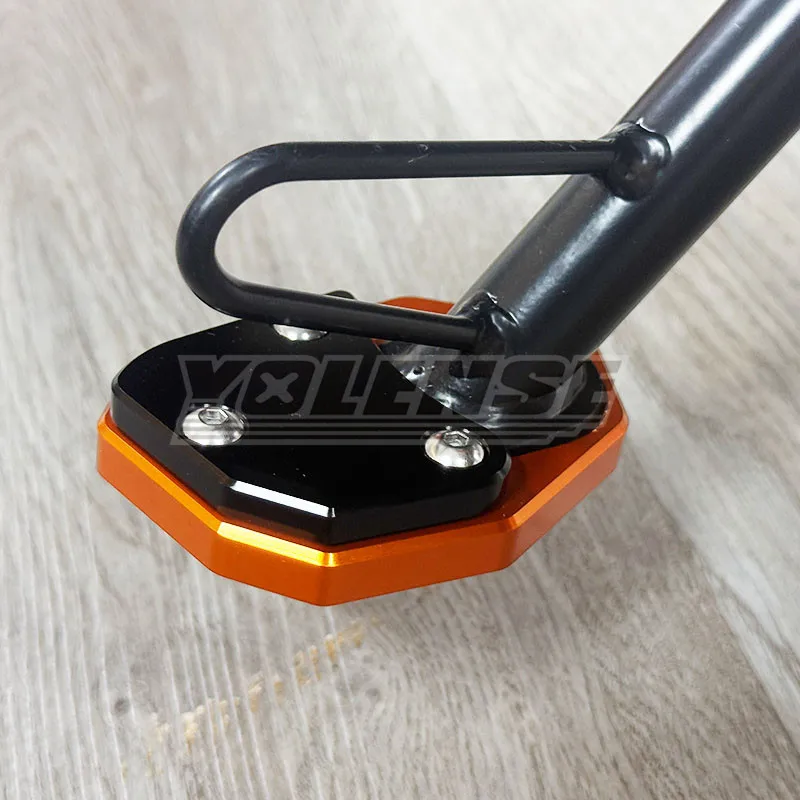 Motorcycle CNC Kickstand Extension Pad Support Plate Enlarge Stand