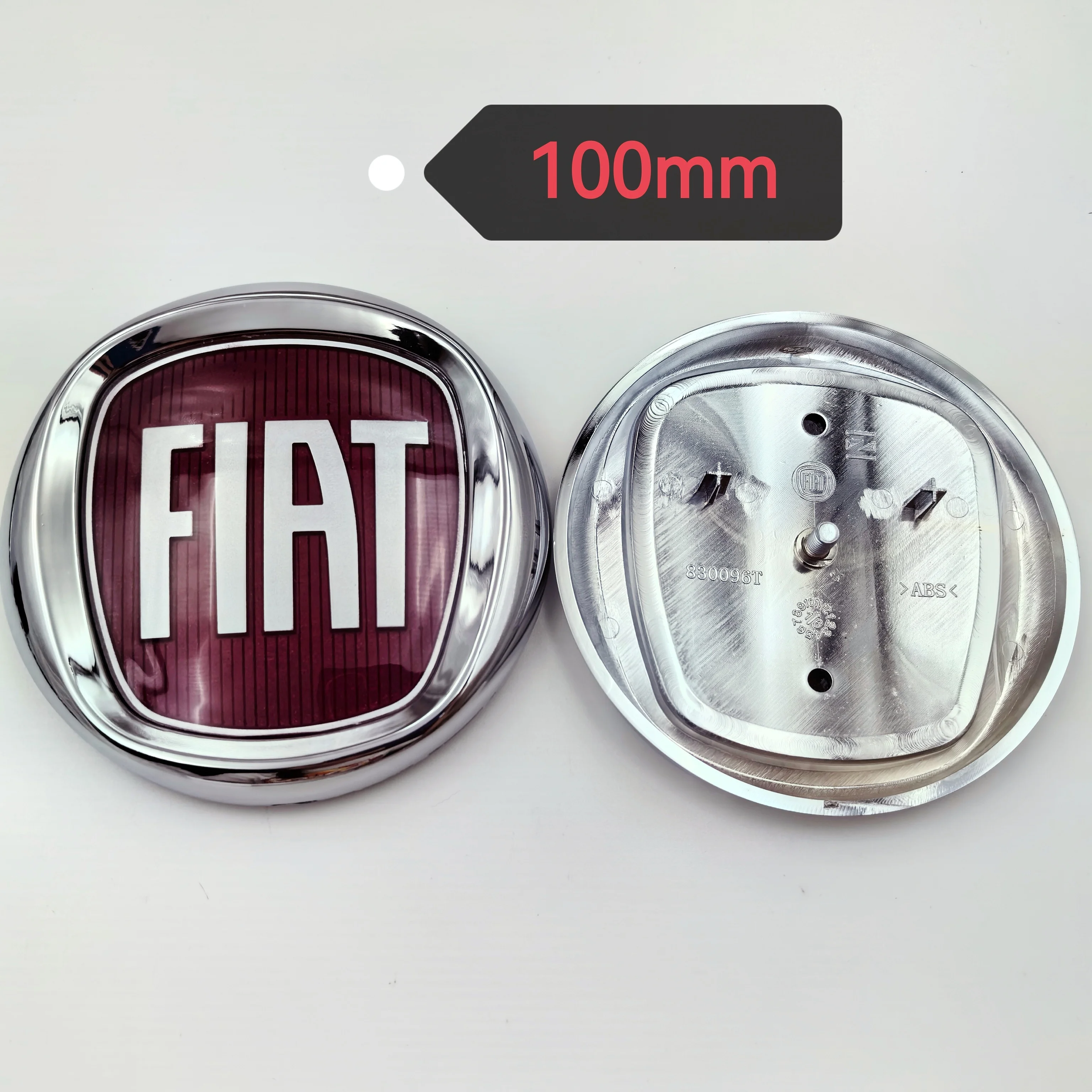 로고 피아트 전후면 배지 엠블럼 85mm 100mm 120mm 8.5cm 10cm 12cm 500 판다 푼토 그란데 도블로 두카토 브라보 티포 595 600용