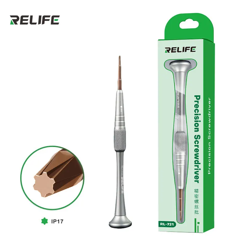 RELIFE RL-721 정밀 드라이버는 휴대폰 수리를 위한 IP17을 지원합니다. 강력한 자기 흡착 핸드 툴 세트