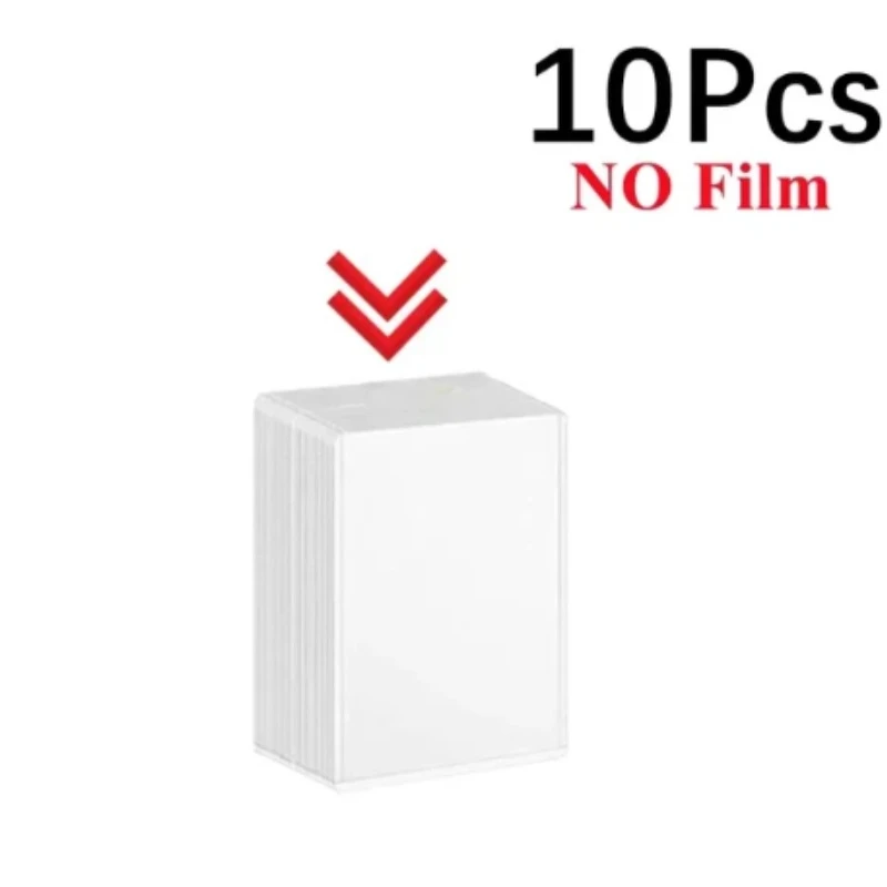 10pcs Transparent Korean Kpop Card Sleeve with Protective Film Clear Card Holder Idol Photo Game Toploaders Cover