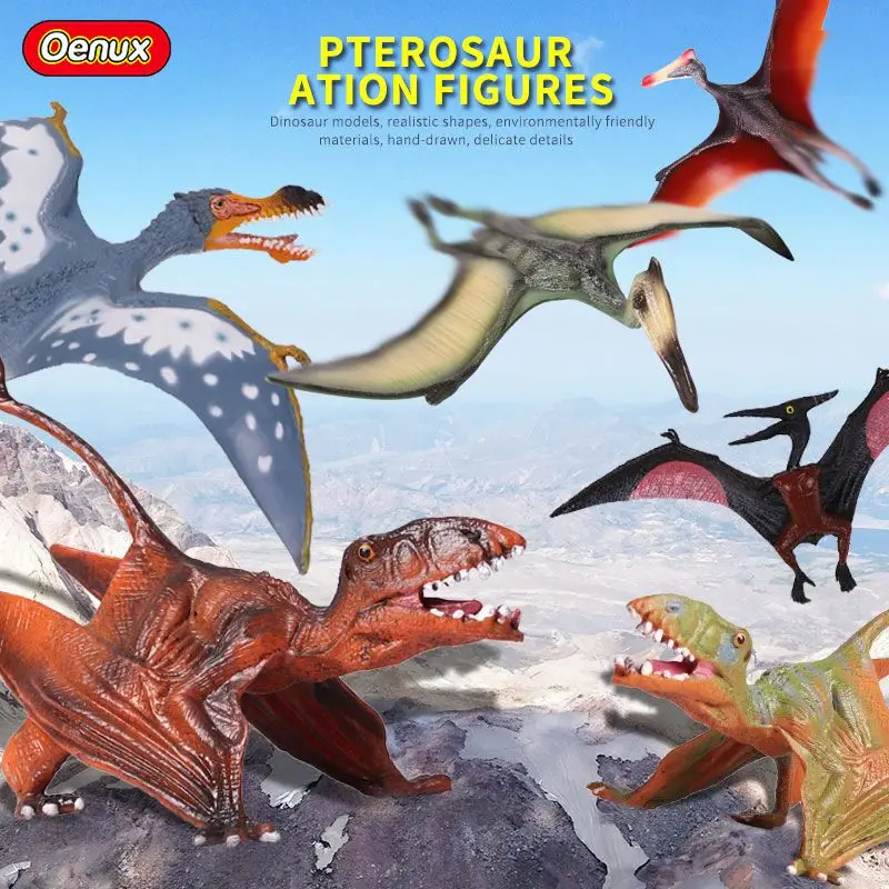 

Original Carnivorous Dinosaur Anhanguera Animals Standing Posture Pterodactyl Model Action Figure Collection Toys For Kids