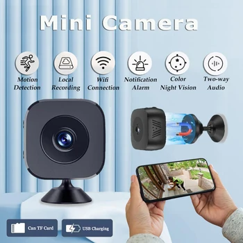 2026 New HD Mini Security Camera Pro WiFi Surveillance With Two-way Audio Motion Detection Infrared Night Vision Security Cam 1