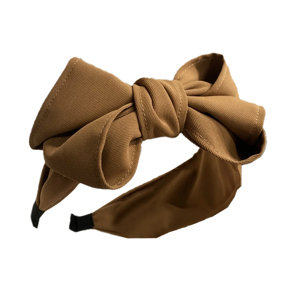 

Extra Large Bow Headband Wide Side Head Hoop Bowknot Hairband Casual Turban Hair Hoop Solid Color Hair Bands Headdress Headwear