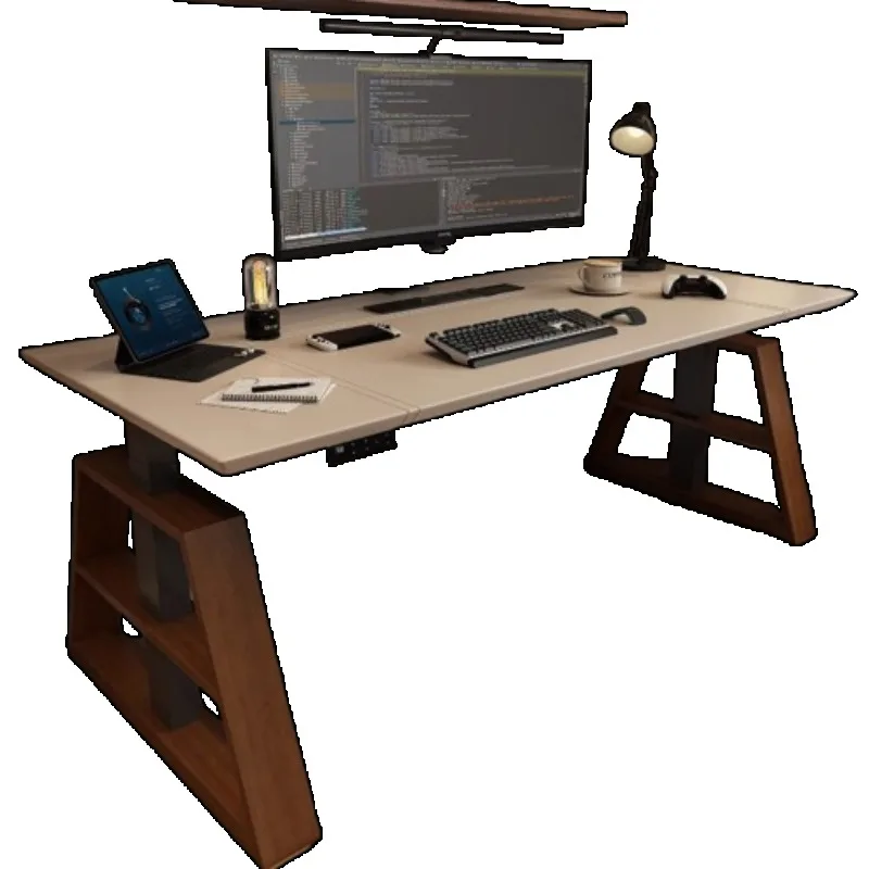 Set scaffali da scrivania estetici ergonomici classici moderni scrivania da ufficio design ad angolo semplice Mesa Escritorio Estudio Furnitures - immagine 6