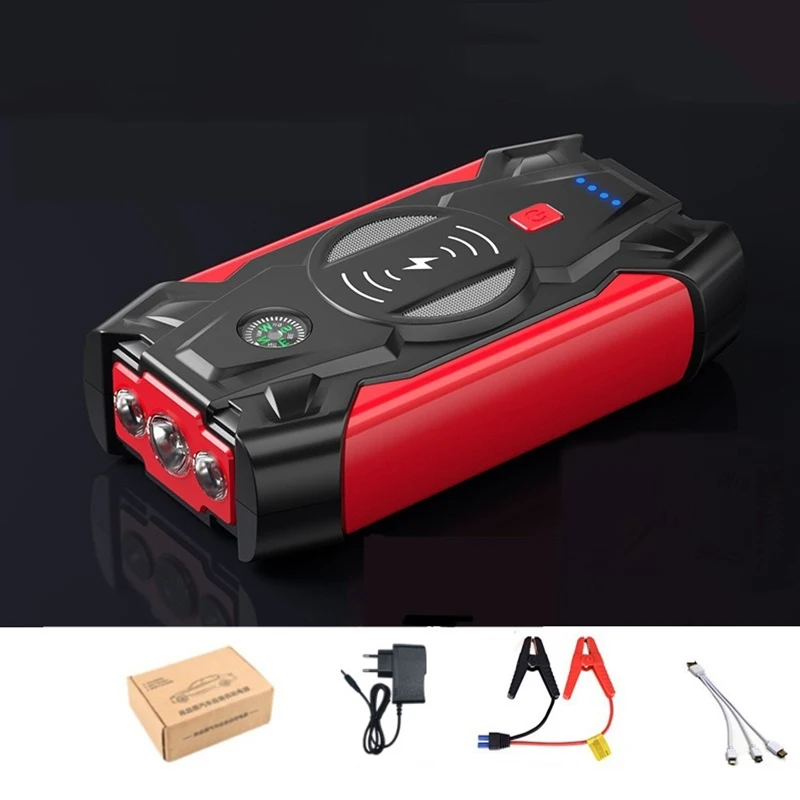 39800mAh Car Jump Starter Power Bank Portable Car Battery Booster Charger 12V Starting Device Auto Emergency Start-up Lighting 3