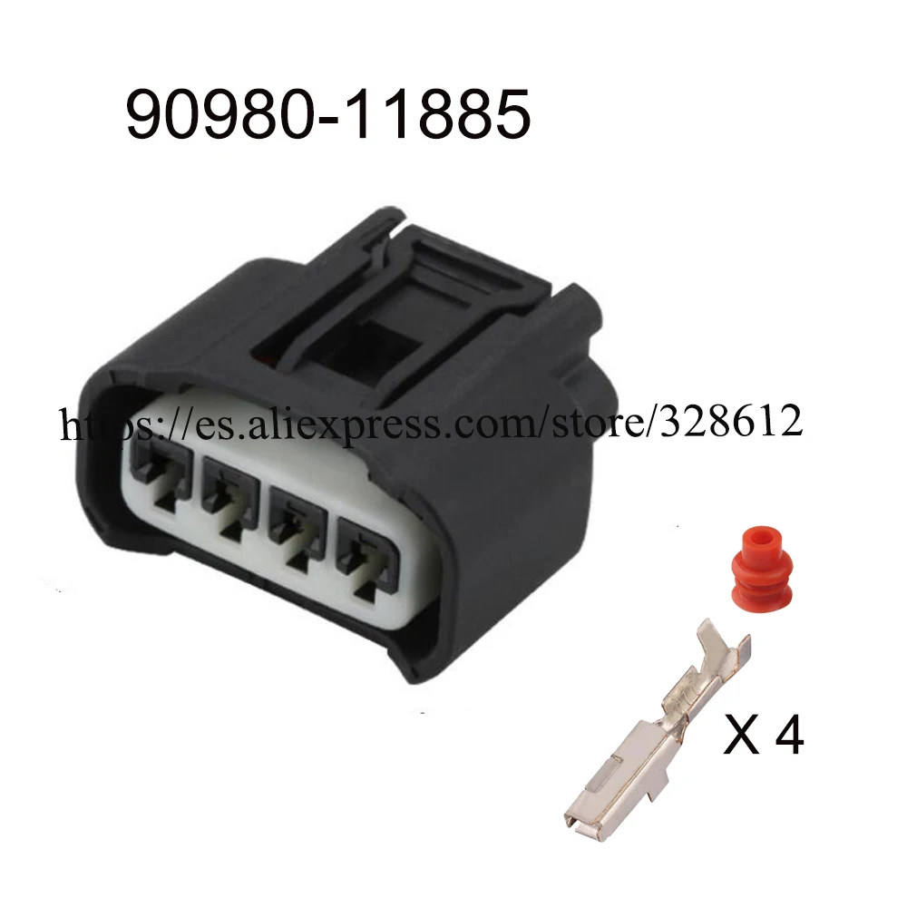 

100SET 90980-11885 car wire female male cable 4 pin connector automotive waterproof Plug socket Includes terminals seal