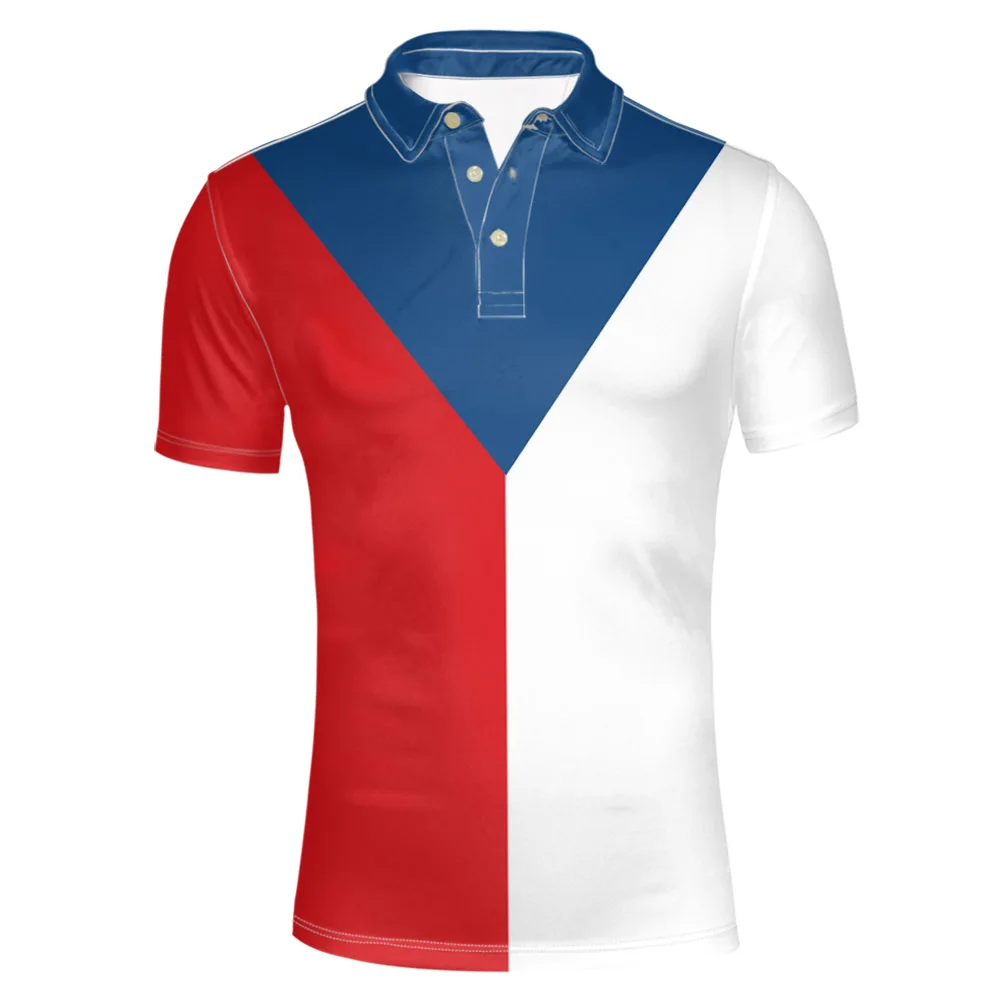 

Czech Republic Youth Free Custom Name Number Cze Polo Shirt Nation Flag Czechia Country Cz College Print Photo Logo Clothes