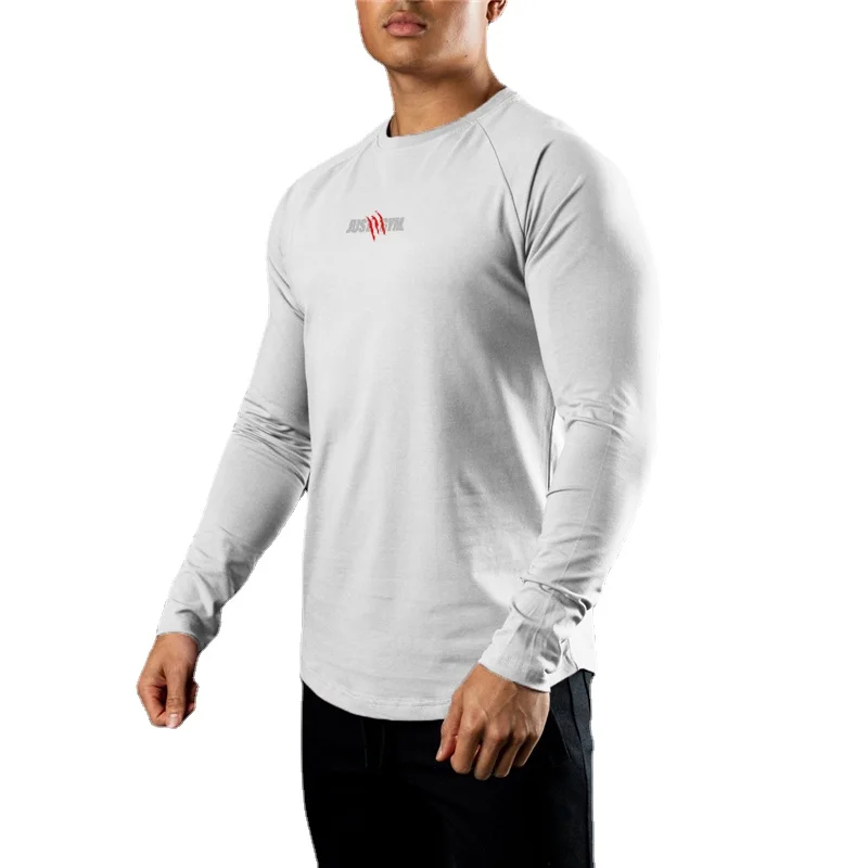 

Autumn and Winter Fitness Men's Round Neck Long Sleeve Sports Tops Outdoor Running Comfortable T-shirt