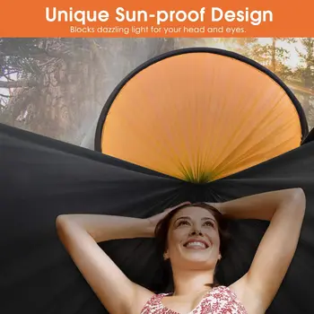 Large Camping Hammock with Mosquito Net 2 Person Pop-up Parachute Lightweight Hanging Hammocks Tree Straps Swing Hammock 3