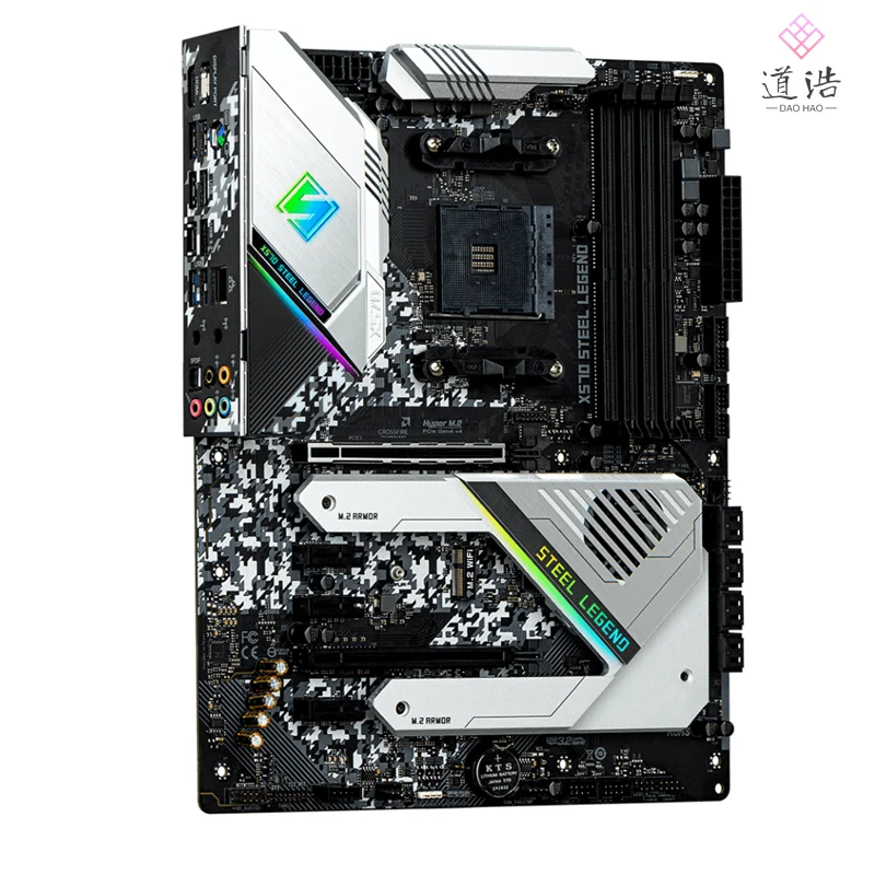 For ASROCK X570 STEEL LEGEND Motherboard 128GB HDMI PCI-E4.0 M.2 Socket AM4 DDR4 ATX X570 Mainboard 4 For ASROCK X570 STEEL LEGEND Motherboard 128GB HDMI PCI-E4.0 M.2 Socket AM4 DDR4 ATX X570 Mainboard - Image 2