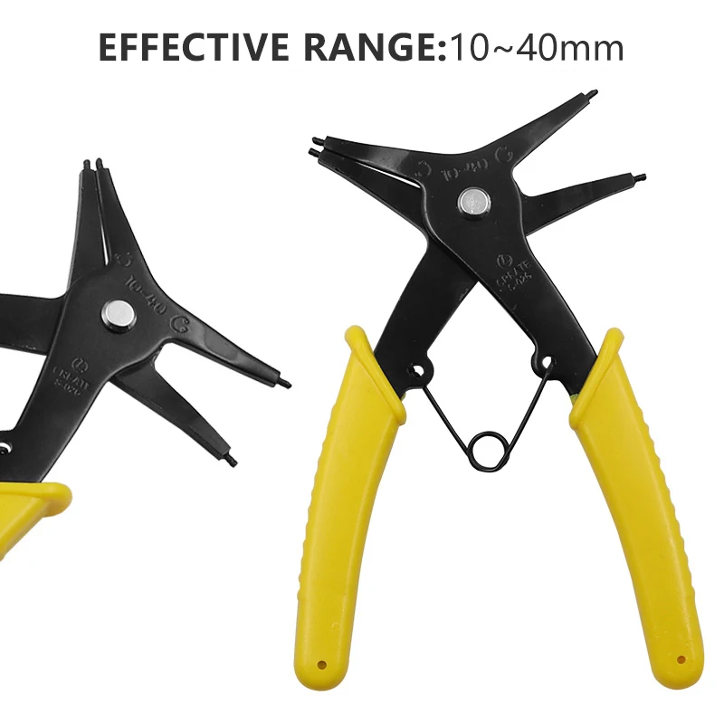 

2-in-1 internal and external circlip pliers for spring disassembly and assembly circlip pliers