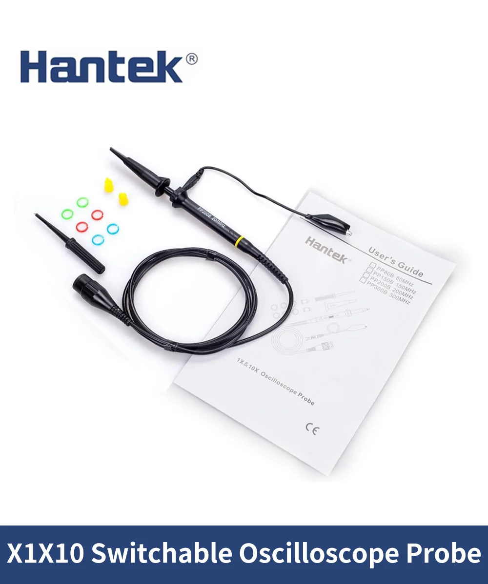 Description Picture 3 of itemHantek oscilloscope probe  PP80B PP150B PP200B 80Mhz 100Mhz 200Mhz  X1 200V X10 600V Applicable BNC