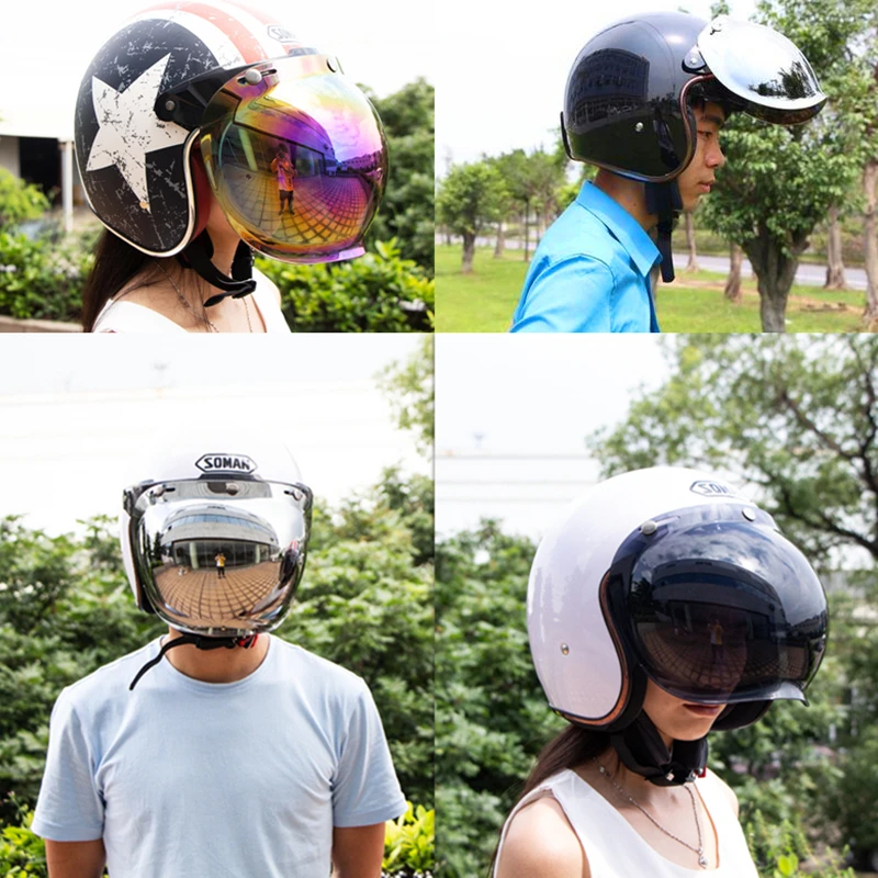 Bubble Motorcycle Helmet