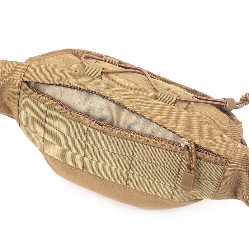 Tactical Fanny Pack Waist Bag Hip Belt Bumbag Utility Bags for Outdoor Hiking Climbing Fishing with U.S Patch 4