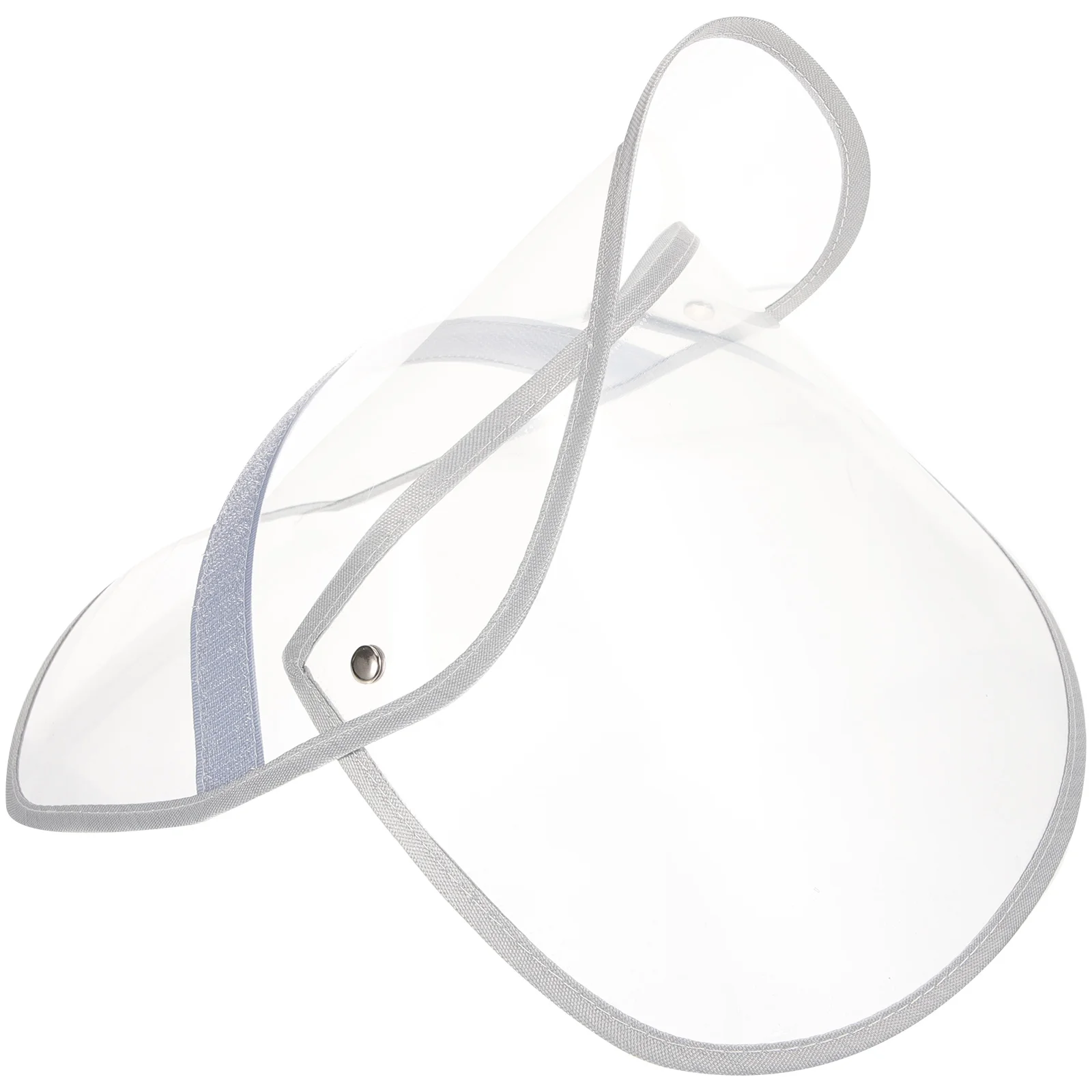 Hats Face Covering and Waterproof Raincoat Accessory, Brim Shield Cap Visor, Rainproof Parts Detachable Transparent Clear, raincoat poncho