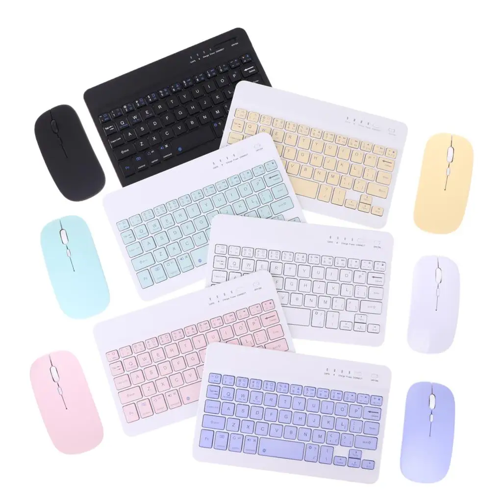 wifi mouse for pc 7 inch Tablet Wireless Keyboard For IPad Pro 2020 11 12.9 10.5 Teclado, Bluetooth-compatible Keyboard Mouse For IPad microsoft wireless keyboard and mouse