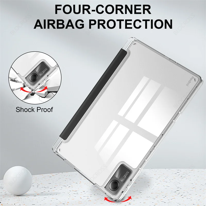 Transparent Protective Case with Awake/Sleep Cover
