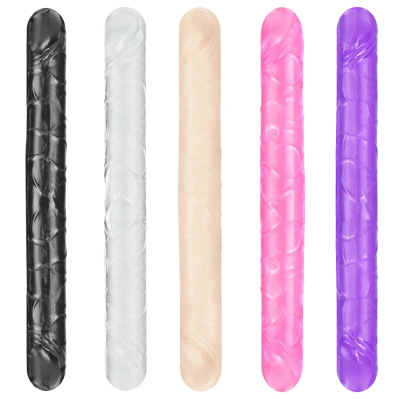 Big Double Head Dildo Long Jelly Realistic Dildo Double Ended Dildo Flexible Penis for Women Masturbator Sex Toys for Lesbian