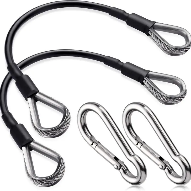 1/2pcs 25cm Heavy Duty Gym Resistance Band Gym Sport Workout Cable Extension With High Load Capacity 6