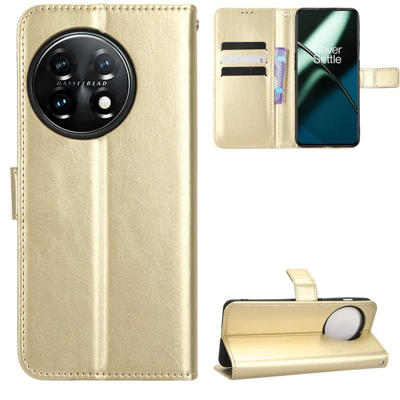Leather Flip Case with Wallet and Kickstand Features