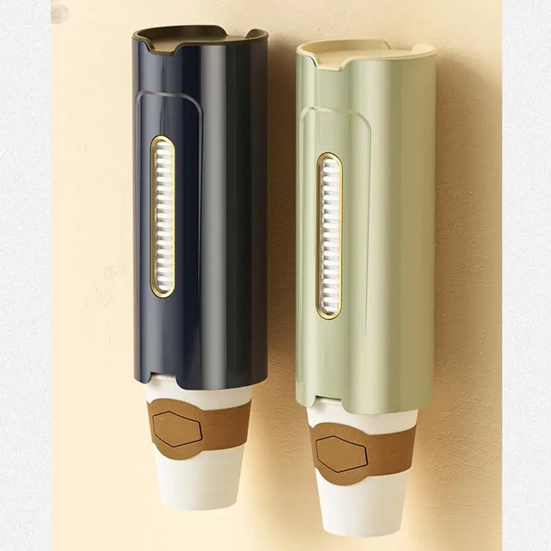 Cup Dispenser Wall Mount Mouthwash Cup Dispenser Dust-proof Paper Storage Organization Water Storage