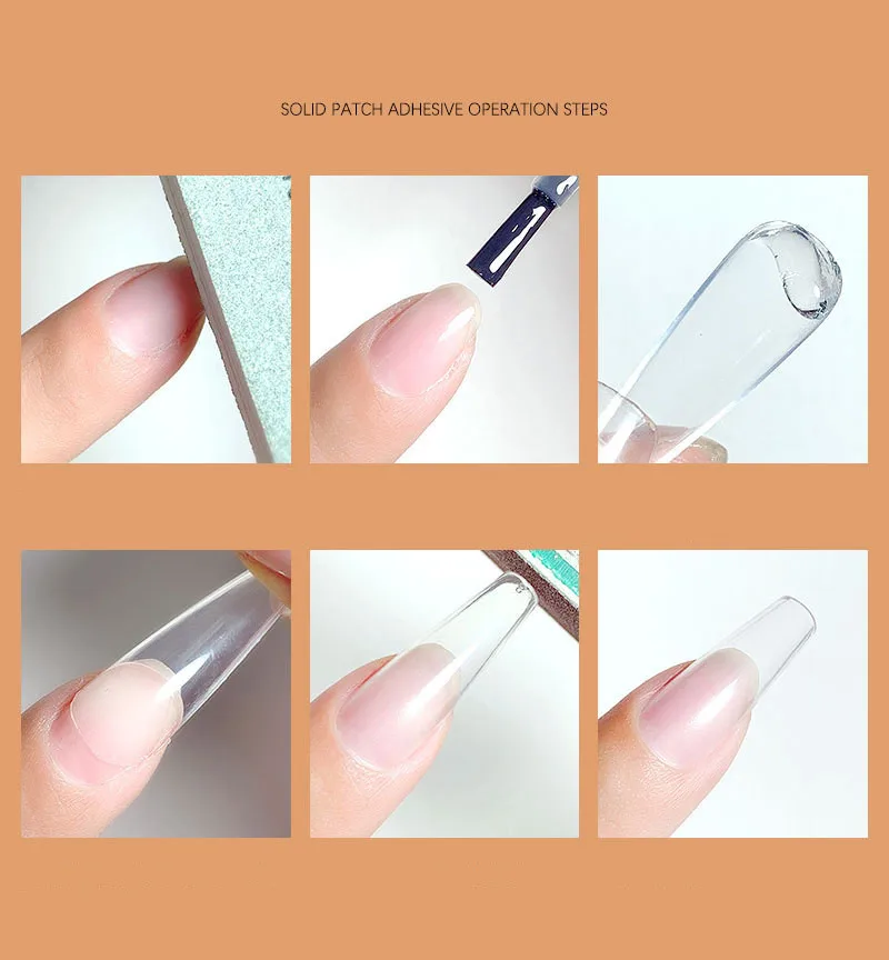 2024 Easy-Modelling Nail Solid Patch Glue 5ml Q-Soft UV/LED Gel Adhesive|Sticky|Extension Gummy Gel For Nail Tip Decoration Glue 4