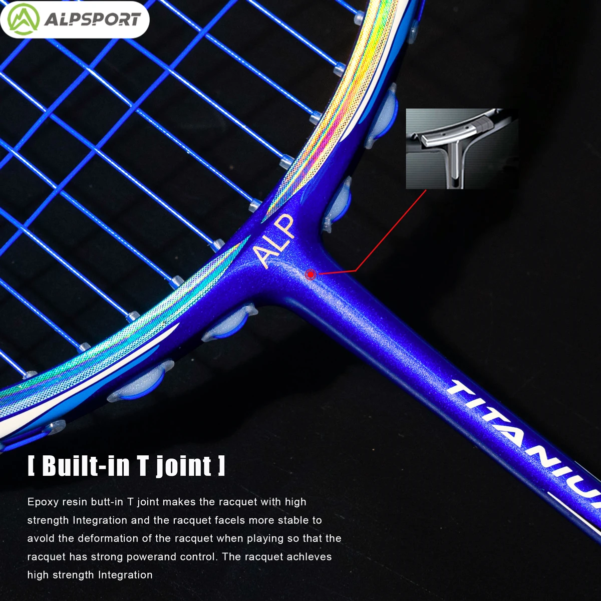 ALP BBQ3.0 8U Badminton Racket T800 62g Ultra-light G5 Carbon Fiber Imported Amateur Mid-to-high-end