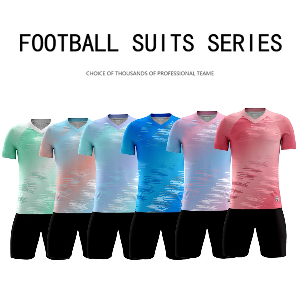 

Big yards Sportswear customization Football training Sportswear custom DIY Soccer Clothes Sets Short Sleeve Tracksuit