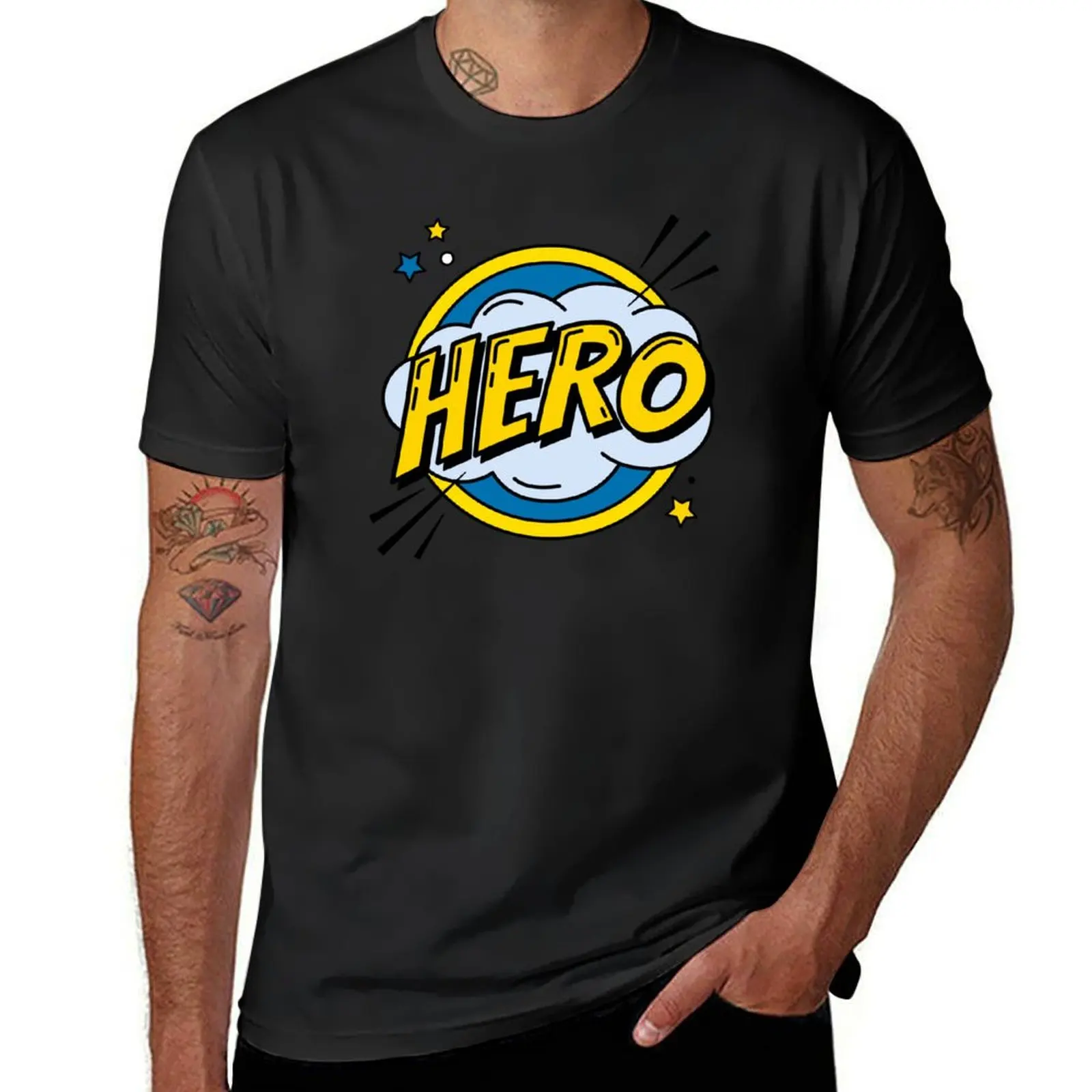 

Hero T-Shirt cute tops funnys summer clothes mens graphic t-shirts anime