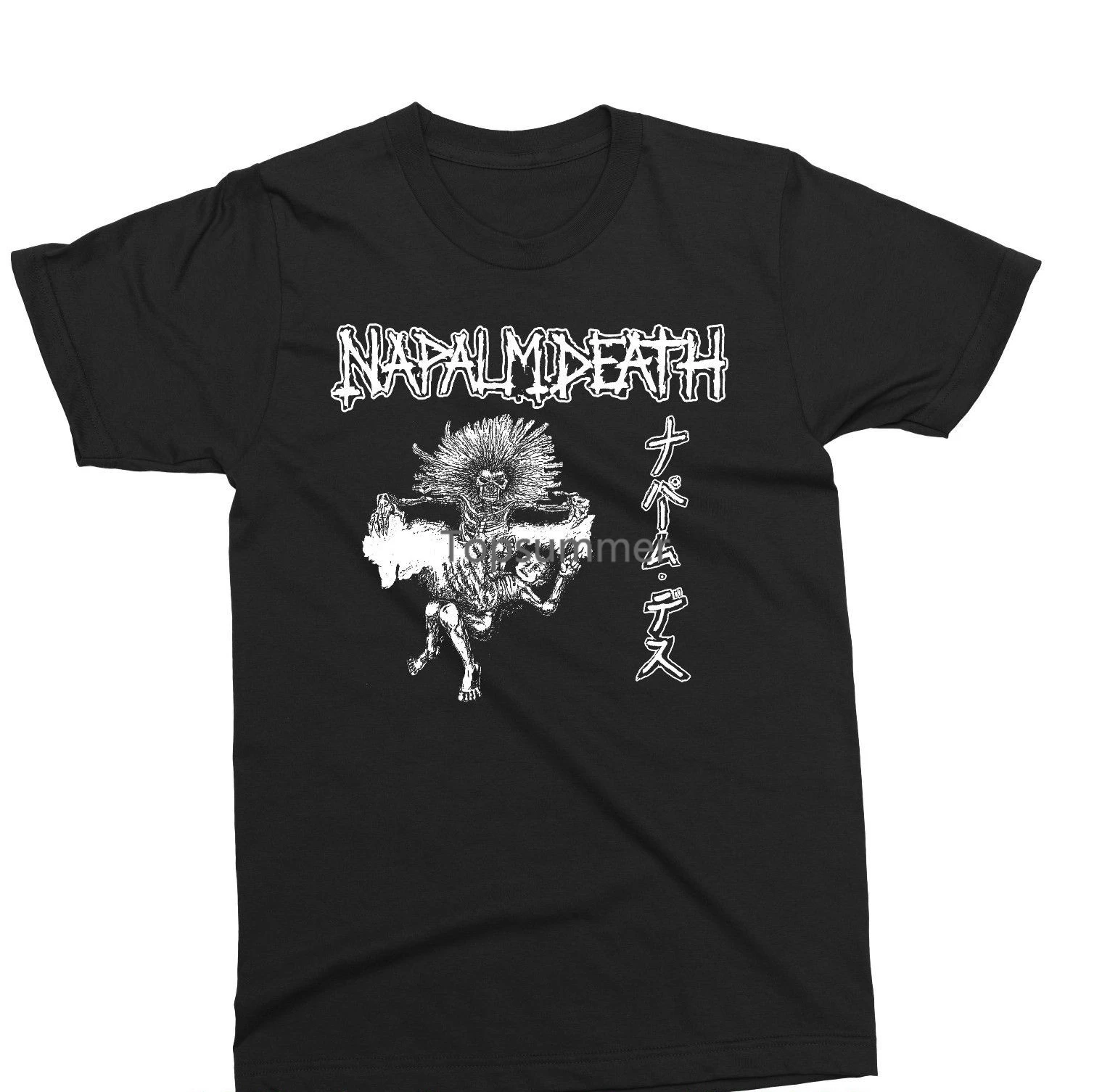 

Napalm Death Split T Shirt Metal Carcass Death Deicide Nasum Sepultura Tshirt Brand 2019 Male Black