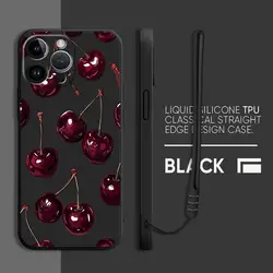 Charming Cherry Pattern Soft Cover Phone Case - Xiaomi Mi 11 Lite 5G (Mix01)