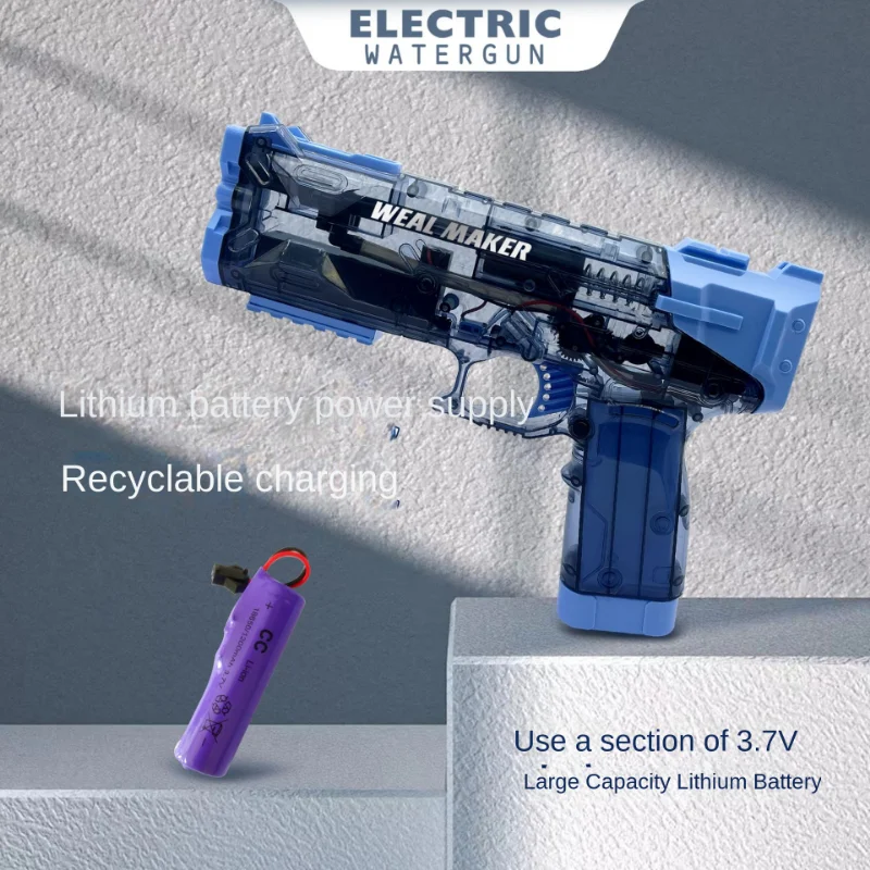 Fullyautomatic Continuous Firing Electric Water Gun Summer New Children\'s Water Gun Large Capacity Pool Summer Toy for Giftstoys