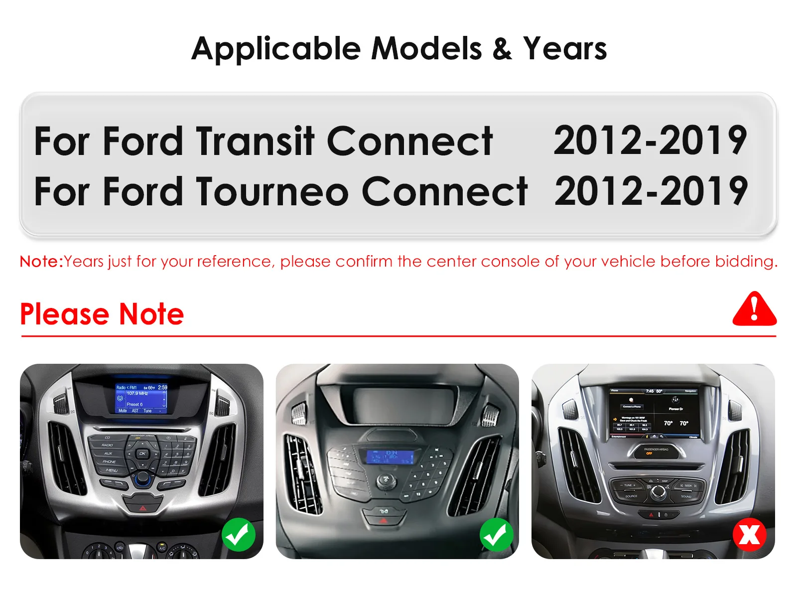 Hizpo Autoradio für Ford Transit Connect 2013–2018 Tourneo Connect Carplay 4G AI Systems Multimedia Video Player GPS Autoradio – Detail 4