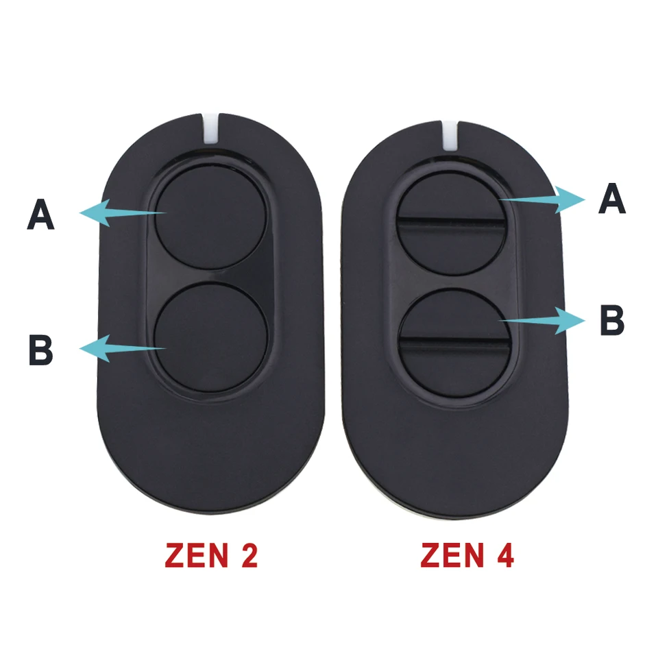 DITEC GOL4 BIXLG4 BIXLP2 BIXLS2 Entrematic ZEN2 ZEN4 ZEN2W ZEN4W Mando a distancia para puerta de garaje 433.92MHz Rolling code gate opener fob - AliExprs 30