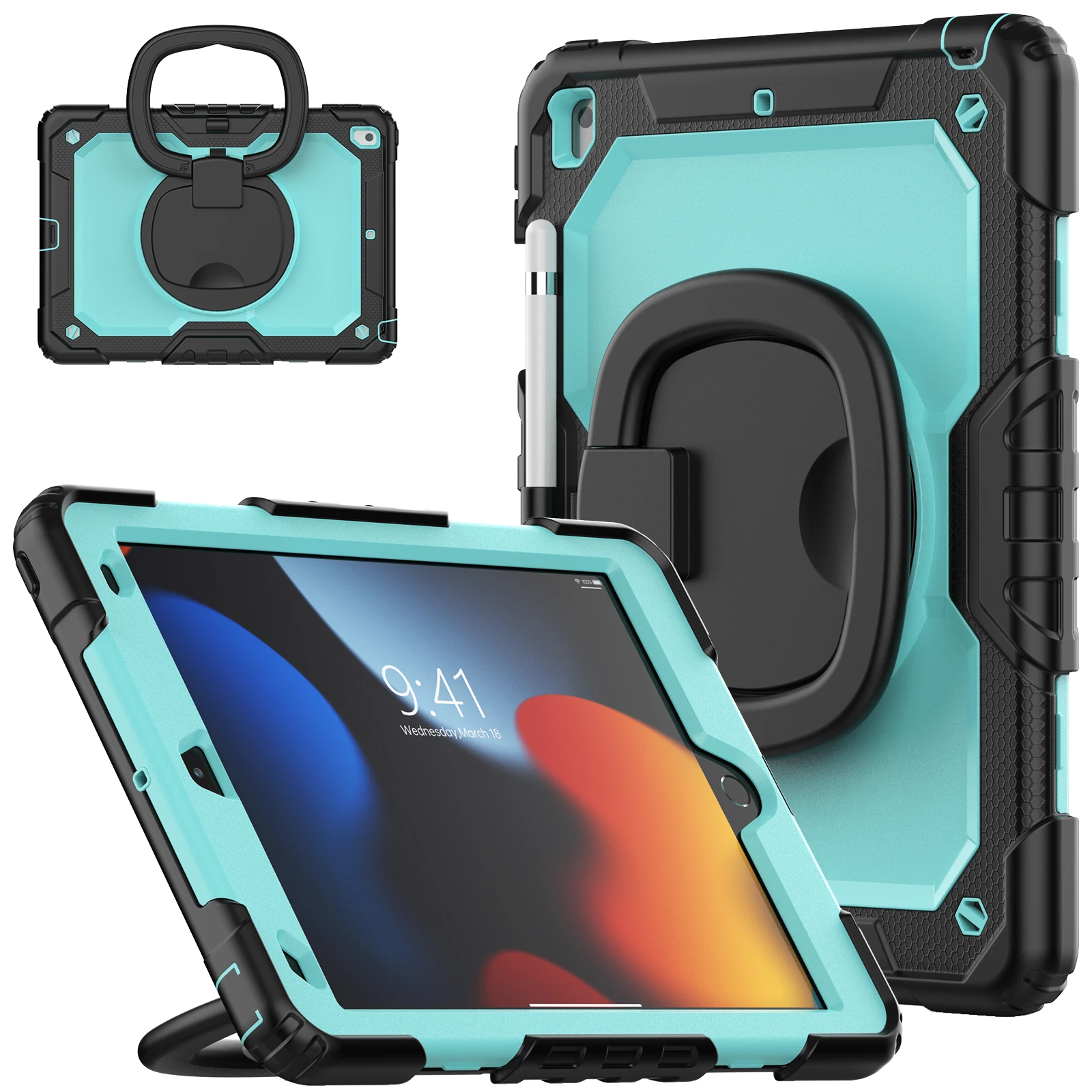 Heavy Duty Rugged Tablet Case with Kids Cover Protection